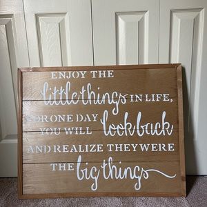 Enjoy the Little Things Wall Art